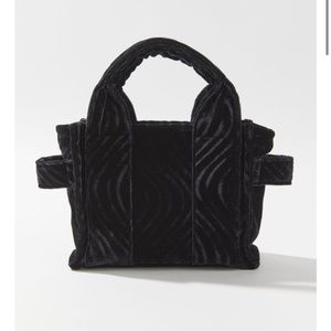 Wavy Velvet Mini Tote Bag